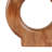 Handcrafted Mango Wood Decorative Vase With Circular Design