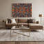 Art mural sur toile gris Op Art 35-1691372221