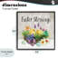 Giclée de Pâques, panier de fleurs encadré, design par Carol Robinson-1499560489-1499560495