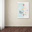 « love you coloré hearts », art textuel sur toile tendue-23090773