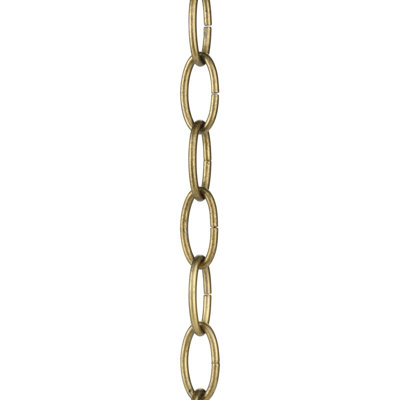 48-Inch Distressed Brass Accessory Chain