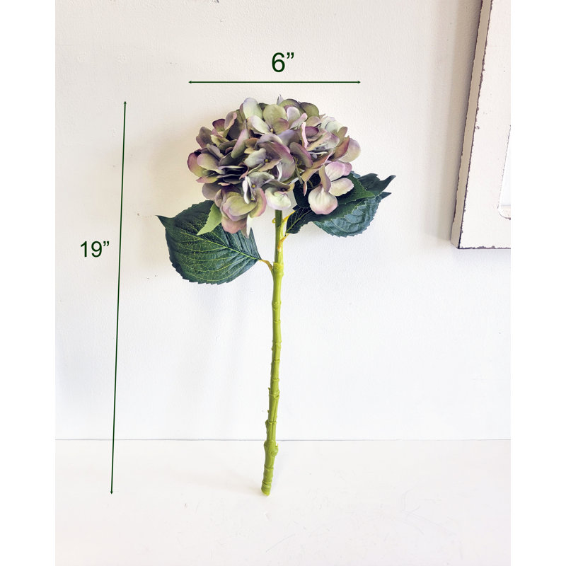 Silk Hydrangea Arrangement, Dried Green