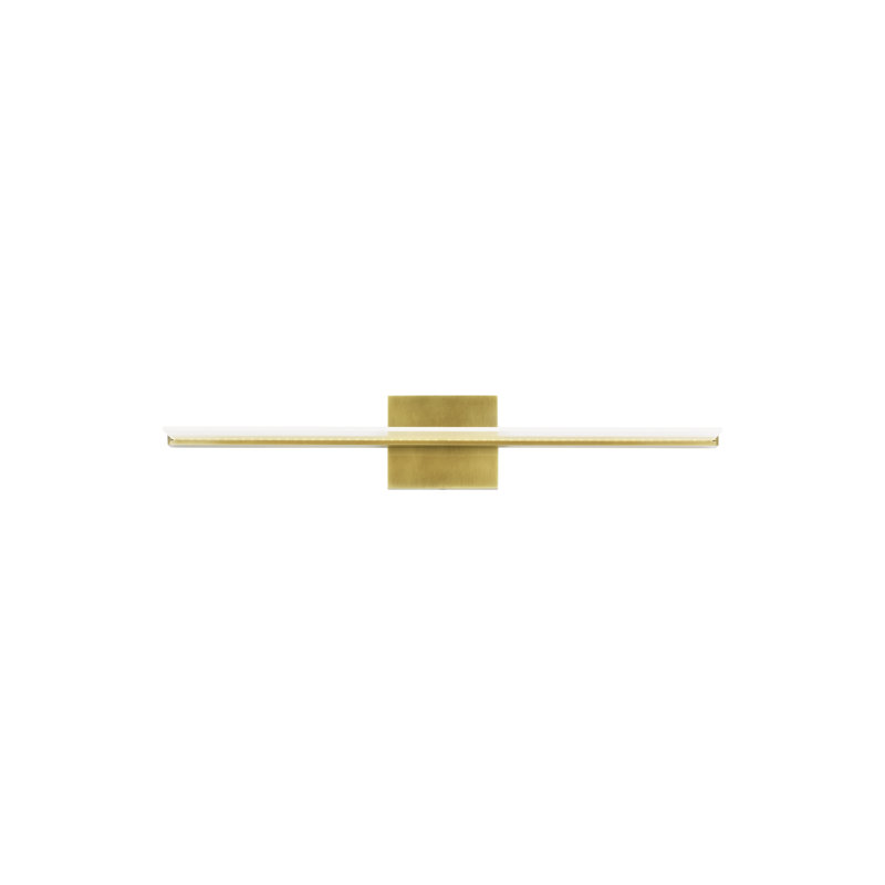 Span 1 - Light LED Bath Bar, Plated Brass, 3000K, 36"