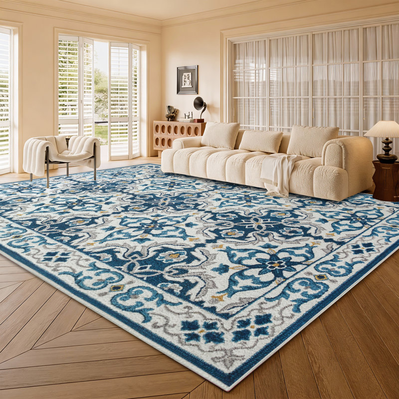 Abstract Machine Printed Shag Area Rug, Rectangle 120 x 170 cm