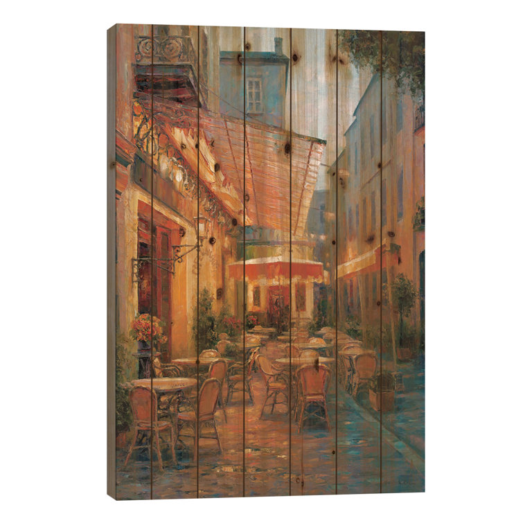 Red Barrel Studio® Café Van Gogh 2008, Arles France On Wood by Haixia ...