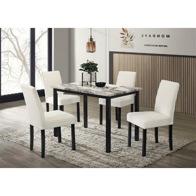 Square 43'' L x 28'' W Dining Set -  Red Barrel StudioÂ®, 3D59C1B929B7417B9A2D1AB427EA92F2