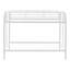 Lit superposé en métal simple au-dessus de simple, lits superposés robustes avec 2 échelles et garde-corps pleine longueur, aucun sommier requis, assemblage facile, blanc-1084515958