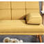Canapé moutarde en polyfibre avec pieds en bois massif et grande assise confortable-1151871014-1151871012