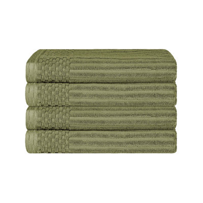 Ribbed Cotton Bath Towel