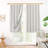 100% Blackout  Blend Solid Double-Layer Rod Pocket Curtain Panel Pair(Set of 2)-998738307-998738310