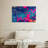 Blue Magenta Abstract Canvas Print-1374365367