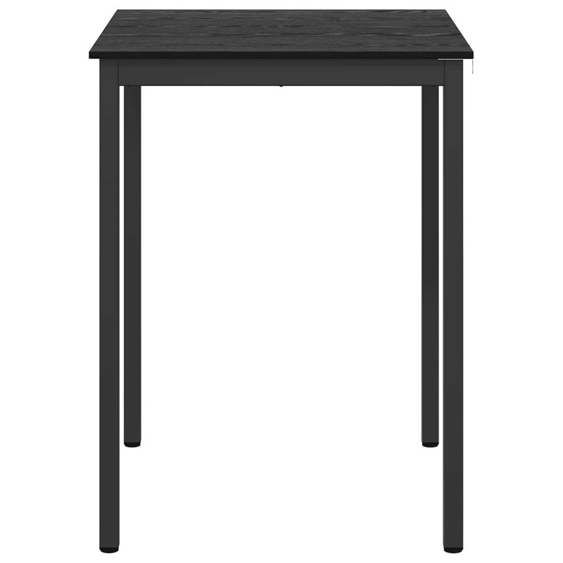 Standing Bar Table Engineered Wood, Black, 105cmH x 80cmL x 80cmW
