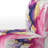 Purple and Pink Strokes VII - Upholstered Modern Pattern Slipper Chair, Modern Pattern Accent Chair