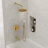 Tub and Shower Faucet Set , 9" Rainfall Shower Head with 3‑Setting Handheld Shower-109786360