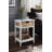 Walnut and Natural Accent Table with Woven Basket-97821422
