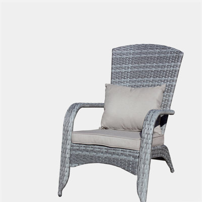 Patio Chair with Cushions( Grey Cushion)