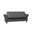Banc de lit en tissu gris foncé-1867427251