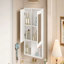 Armoire de toilette 2 en 1, armoire à pharmacie murale de 30 pouces avec tablettes réglables et portes à fermeture douce, miroir haute définition avec rangement pour meuble-lavabo de salle de bain-129597984