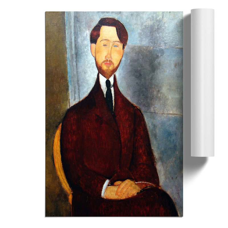 Leopolda Zborovskogo by Amedeo Modigliani - Frameless Print, 30cm H x 21cm W x 0.1cm D