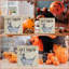 Drôle de crâne d'Halloween - décoration de salle de bain et de table de ferme 5 po x 5 po