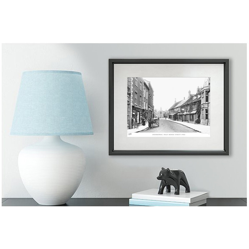 Sherborne, Half Moon Street 1904 by Francis Frith - Single Picture Frame Print, 40cm H x 50cm W x 2.3cm D