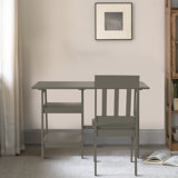 Jamonte Multifunctional Simple 2 Shelf Writing Desk with Chair