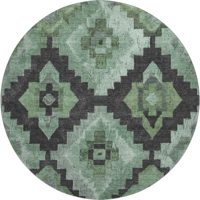 Premium Machine Washable Farolt AMF1894 Aztec Rug
