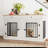 Faaija 60.2" W Engineered Wood Double Dog Crate with Removable Divider-1464030622