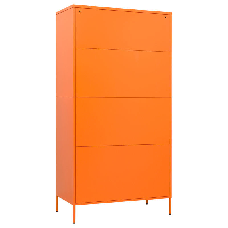 Organisateur de garde-robe pour garde-robe en acier, Orange
