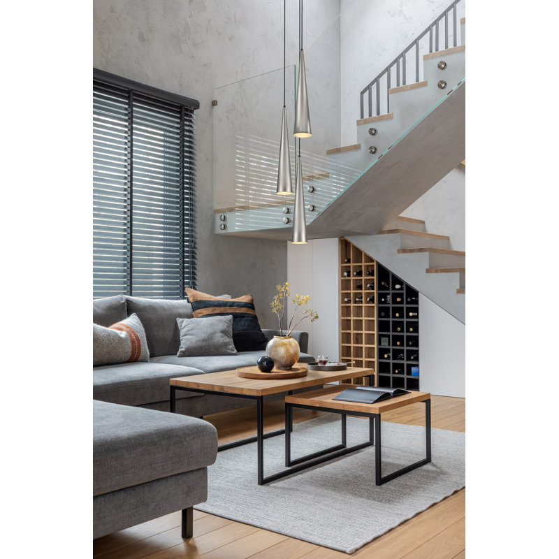 Amaia 1 - Light Satin Nickel Cone Pendant