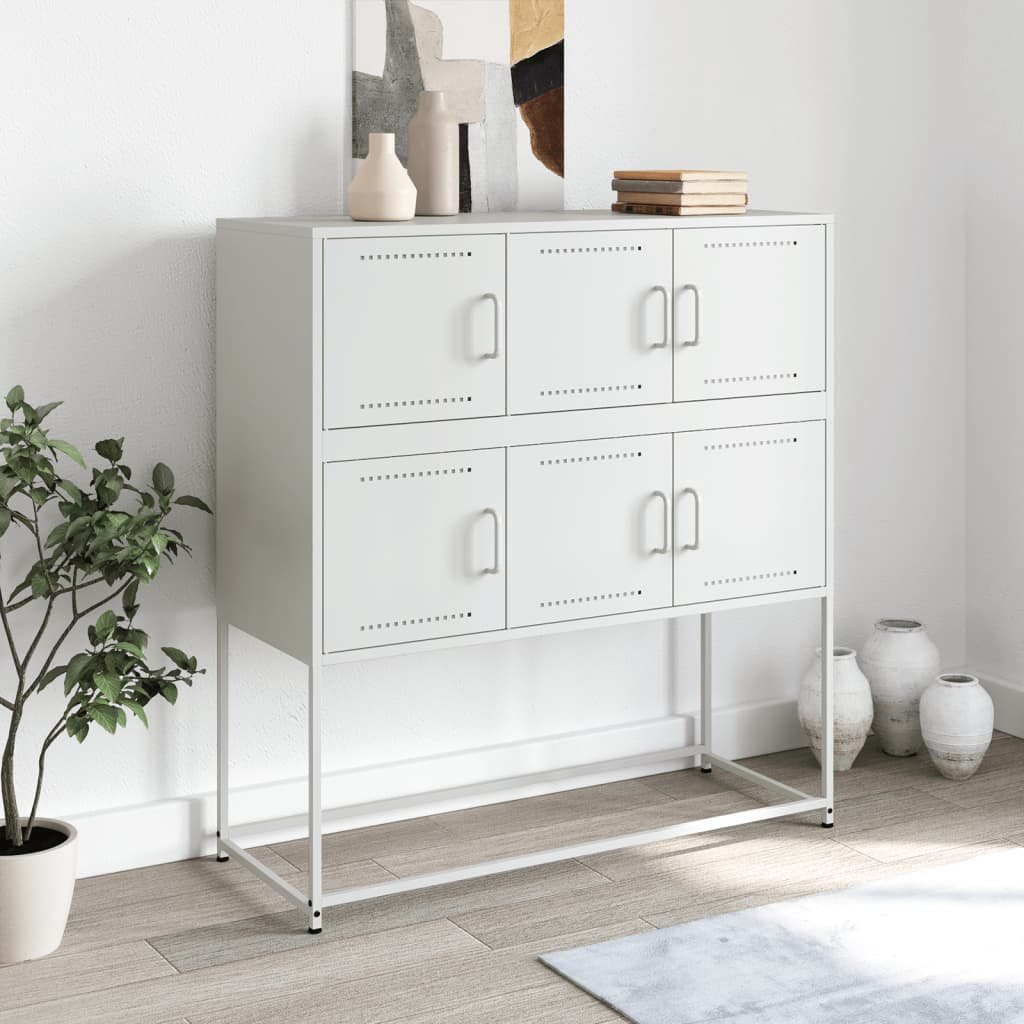 Vidaxl Sideboard 100,5x39x107 cm kaltgewalzter Stahl