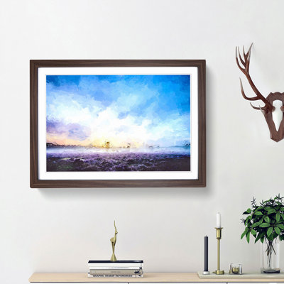 Field of Heather in the Netherlands - Picture Frame Graphic Art Print