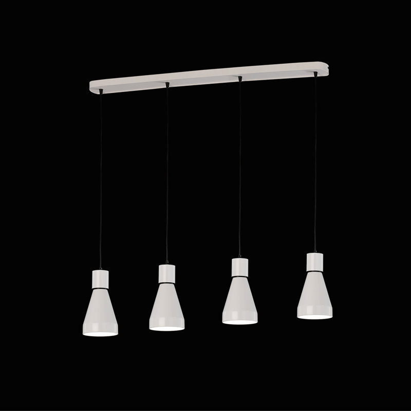 Kos 4 - Light White Kitchen Island Pendant