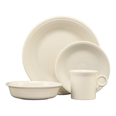 Fiesta Dinnerware 4-Piece Place Setting Set, Service for 1