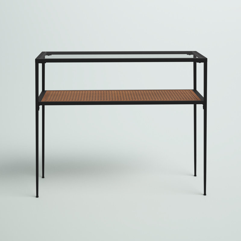 Asrani 39.5'' Glass Top Console Table