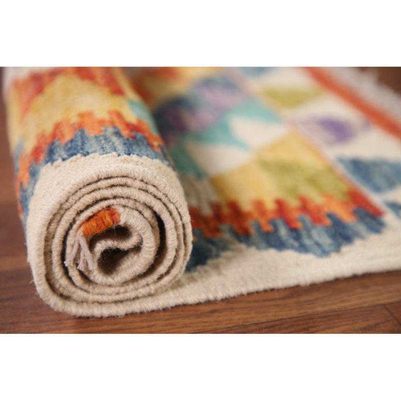Multolor Wool Kilim Oriental Rug 3x4