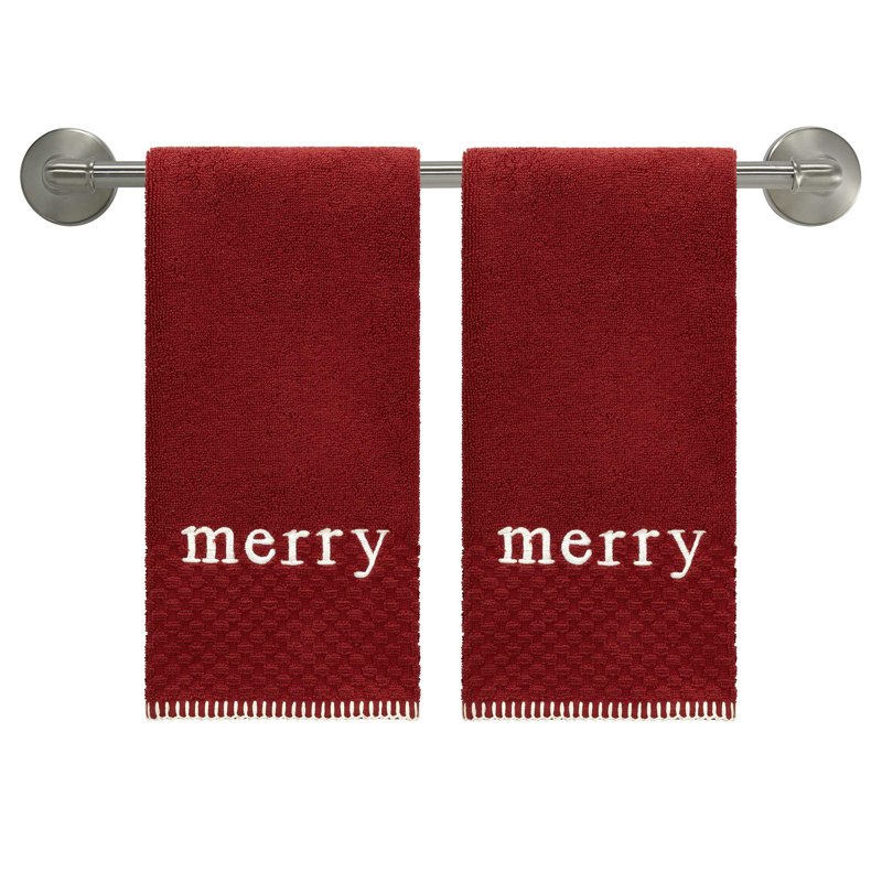  Merry 2-Pack Hand Towel Set