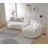 Curved Sofa with Ingenious Shape Beige