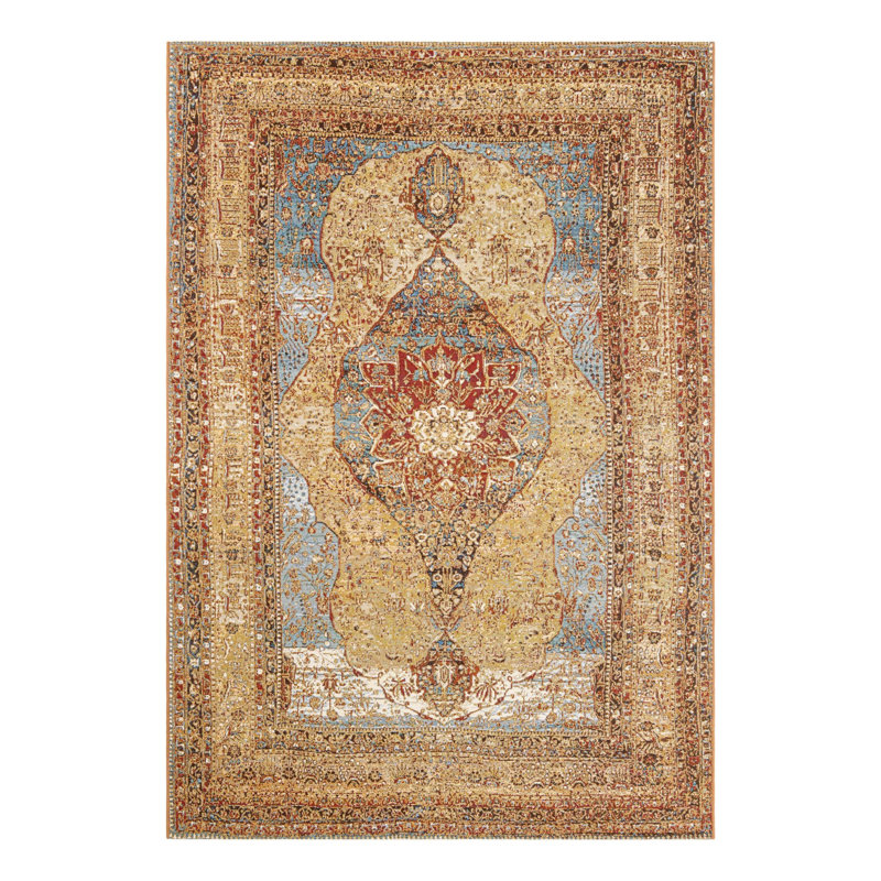 Tapis d'extérieur traditionnel, Rectangle 6 pi 1 po x 9 pi