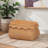 Abiona Carilyn Small Natural Rattan Basket with Handwoven Wicker-121799175