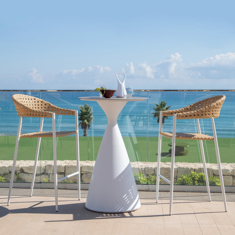 Nalle Patio Dining Armchair with Cushion, White