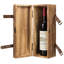 Boîte à vin en bois avec sangle porte-bouteilles