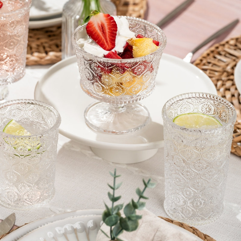 Mitzi Highball Drinking Glass, Cameo HB/Clear