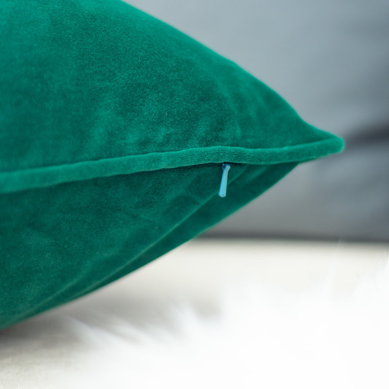 Square Pillow Cover & Insert, Green