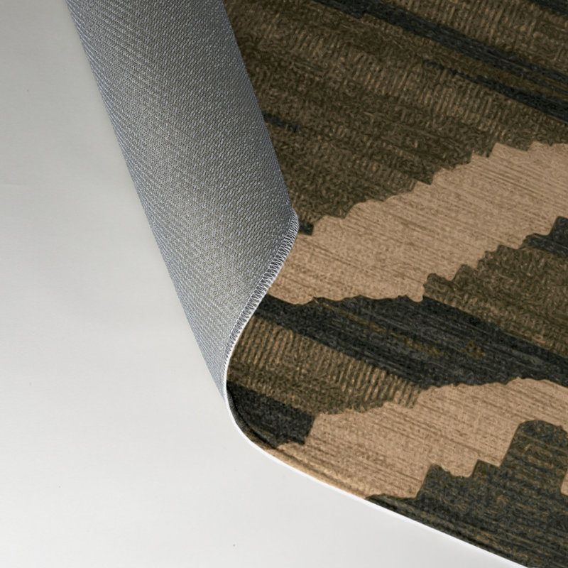 Tapis d'intérieur et d'extérieur brun Nature, Rectangle 9 pi x 12 pi
