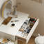 Bureau en bois blanc sans miroir 80Cm