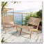 Chaise longue sans accoudoirs en bois