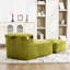 Canapé ergonomique ergonomique en velours côtelé avec fauteuil à billes et repose-pieds confortable-129765793
