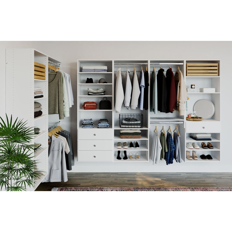 Trousse de démarrage pour système de garde-robe l 24 po Grid, Blanc
