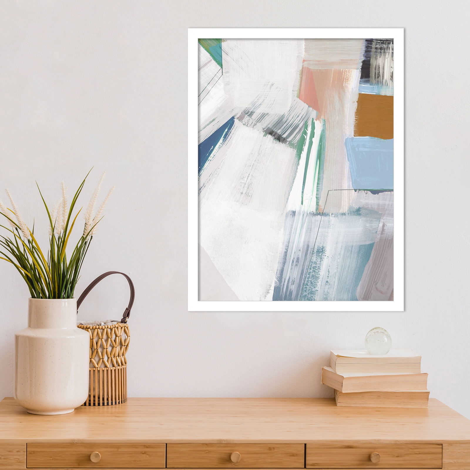 Gilpin "Buildings No. 2" Print by Cartissi, 21" H x 16" W, White